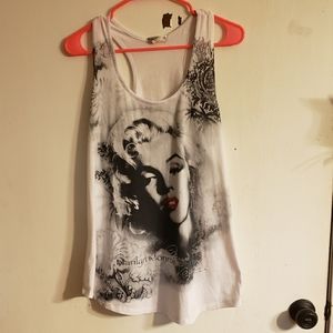 Bling Marilyn Monroe Las Vegas racer back tank